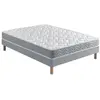 Ensemble Matelas Douces Nuits Maeva Mousse HR 35g/m3 + Sommier Base Fe...