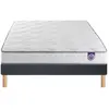 Merinos Ensemble Happy Lit - 100% Latex + Sommier Confort Ferme 140x200