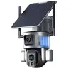 Caméra Surveillance Sécurité Solaire Sans fil Extérieure 4K 8MP 4G 360...