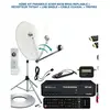 HD4K HDME KIT PARABOLE ACIER 60CM BRAS REPLIABLE + RÉCEPTEUR TNTSAT TH...