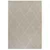 STUDIO DECO Tapis effet jute naturel à relief losanges beige 140x200cm