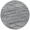 STUDIO DECO Tapis bohème rond à relief gris 200x200cm