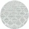 STUDIO DECO Tapis bohème rond à relief blanc ivoire 200x200cm