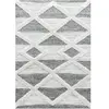 STUDIO DECO Tapis bohème à relief blanc et gris 120x170cm