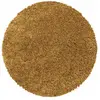 STUDIO DECO Tapis rond à poils longs doux ocre 120x120cm