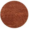 STUDIO DECO Tapis uni rond terracotta 80x80cm