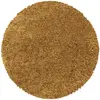 STUDIO DECO Tapis rond à poils longs doux ocre 200x200cm