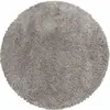 STUDIO DECO Tapis cosy rond à poils longs greige 200x200cm
