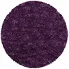 STUDIO DECO Tapis cosy rond à poils longs violet 200x200cm