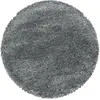 STUDIO DECO Tapis cosy rond à poils longs gris 200x200cm