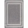 STUDIO DECO Tapis extérieur tissé plat gris et greige 200x290cm