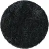STUDIO DECO Tapis cosy rond à poils longs noir 80x80cm
