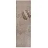 STUDIO DECO Tapis à poils longs relief mocca 80x240cm