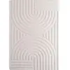 Tapis doux à relief crème 140x200cm