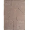 Tapis doux à relief beige 120x170cm