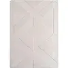Tapis doux à relief crème 140x200cm