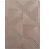 Tapis doux à relief beige 80x150cm
