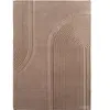 Tapis doux à relief beige 120x170cm