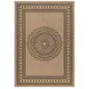 STUDIO DECO Tapis aspect jute motifs beige et noir 160x230cm