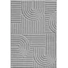 STUDIO DECO Tapis à relief gris 160x230cm
