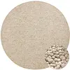 STUDIO DECO Tapis Rond bouclé tufté WOOL Beige 133x133cm 133 x 133 cm