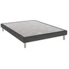 Sommier dunlopillo bellini anthracite 15 cm avec pieds 160x200