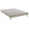 DUNLOPILLO Sommier Bellini beige 15 cm avec pieds 140x200