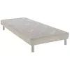 Dunlopillo Sommier Bellini beige 15 cm avec pieds 120x190