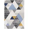 Tapis 120x170 cm TETRI coloris gris