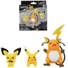 Figurines Pokémon Bandai - Pack évolution Pichu, Pikachu et Raichu