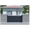 Casanoov Lot de 3 clôtures aluminium 1,9m NIESEN H.90cm Gris