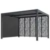 Pergola bioclimatique 10.80m² gris anthracite Habrita per36m30rbi