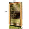 HABRITA Panneau brise vue ventelles mobiles - En bois massif - 100 x H 200 cm