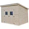 Habrita - abri en panneaux 5.41 m² sans plancher - cd2820.02 TU