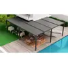 HABRITA Pergola bioclimatique XXL, 32,63 m2, ALUMINIUM, en "L"