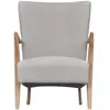 Signature Fauteuil en chêne massif avec assise en lin - L66 cm