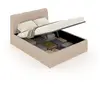 Concept-Usine Lit Nuage Coffre 140x190cm Velours Beige Baltimore