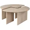 Concept Usine Table basse ronde duo effet travertin 90cm APIX