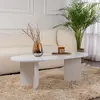 Concept Usine Table basse ovale blanche 119x60cm AZOS