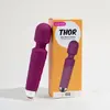 Thor Mini Wand Silicone - 20 cm Bordeaux