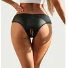 Culotte ouverte en simili cuir noir OhYeah - 38