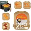 Accessoire Friteuse sans Huile 100 Pièces, Papier Cuisson pour Friteus...