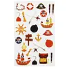 Clairefontaine Maildor 560505C - GOMMETTES 3D Cooky - 1 planche 12x8 cm - 24 stickers - PIRATES