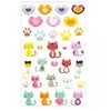 Clairefontaine Maildor 560500C - GOMMETTES 3D Cooky - 1 planche 12x8 cm - 31 stickers - CHATS/COEURS