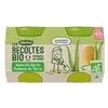 BLEDINA Blédina les récoltes bio pots haricots verts pommes de terre 2x130g