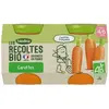 BLEDINA Blédina Les Récoltes Bio Petits Pots Carottes de Bretagne dès 4/6 mois 260 g