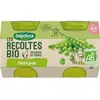 BLEDINA Blédina Les Récoltes Bio Pot Petits Pois +4m 2 x 130g