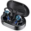 Ecouteurs sans fil Bluetooth Q25 Noir avec crochets d'oreille pour la ...