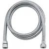 Rousseau flexible de douche 2,0m nf double agrafage en inox chromé