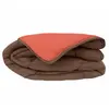 Toison d?or Couette chaude bicolore COCOON chocolat/corail